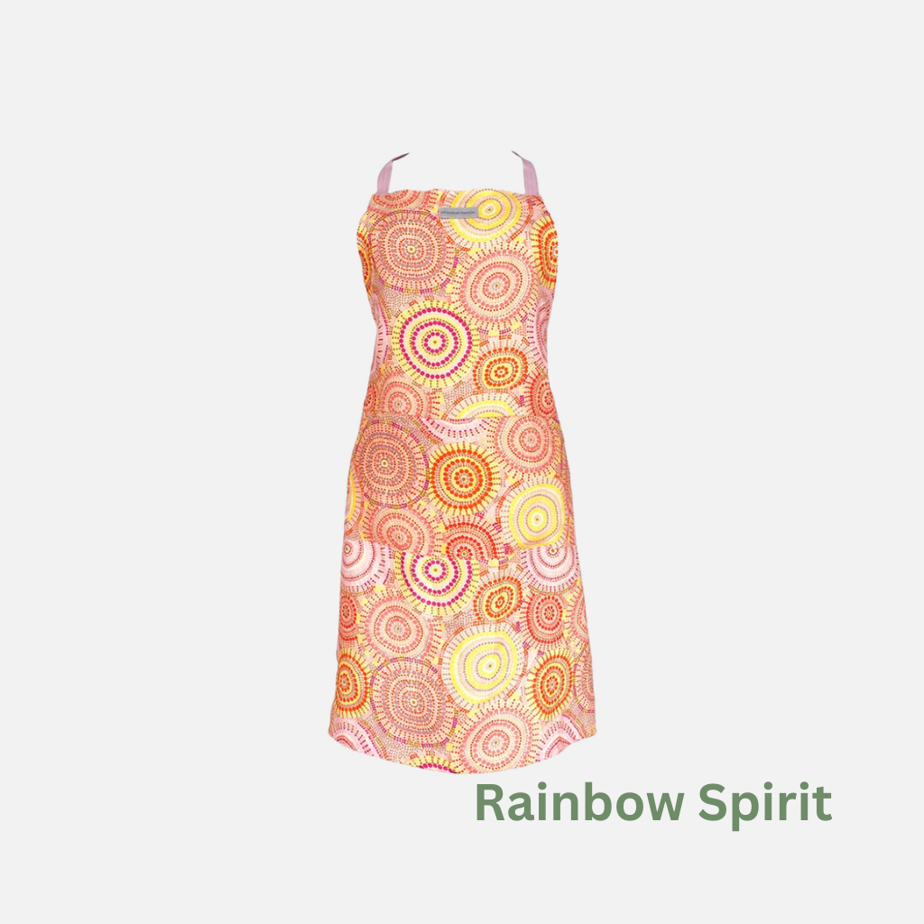 Annabel Trends Linen Apron Rainbow Spirit