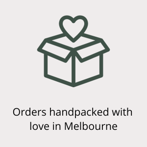 Orders Handpacked with love in Melbourne Icon