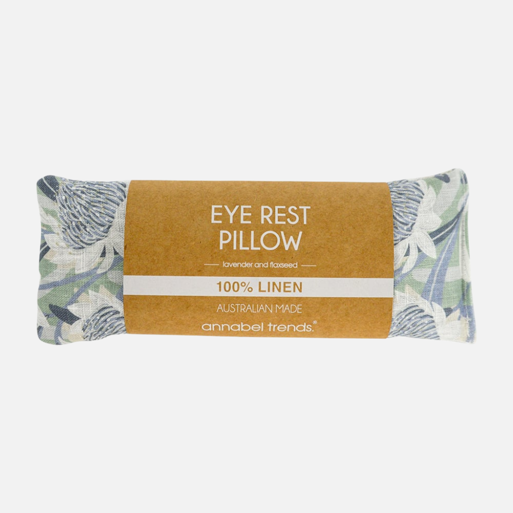Annabel Trends Linen Eye Pillow Waratah Blue