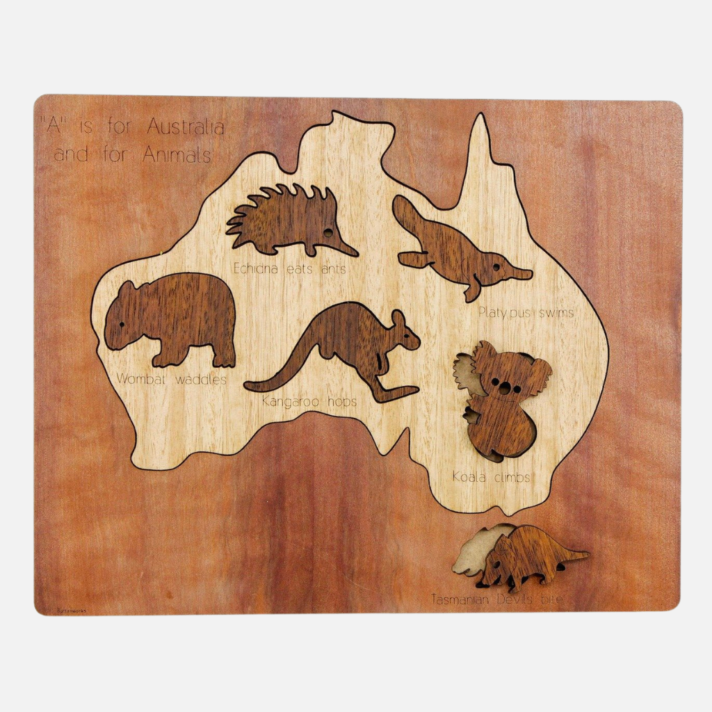 Buttonworks Animal Map Puzzle