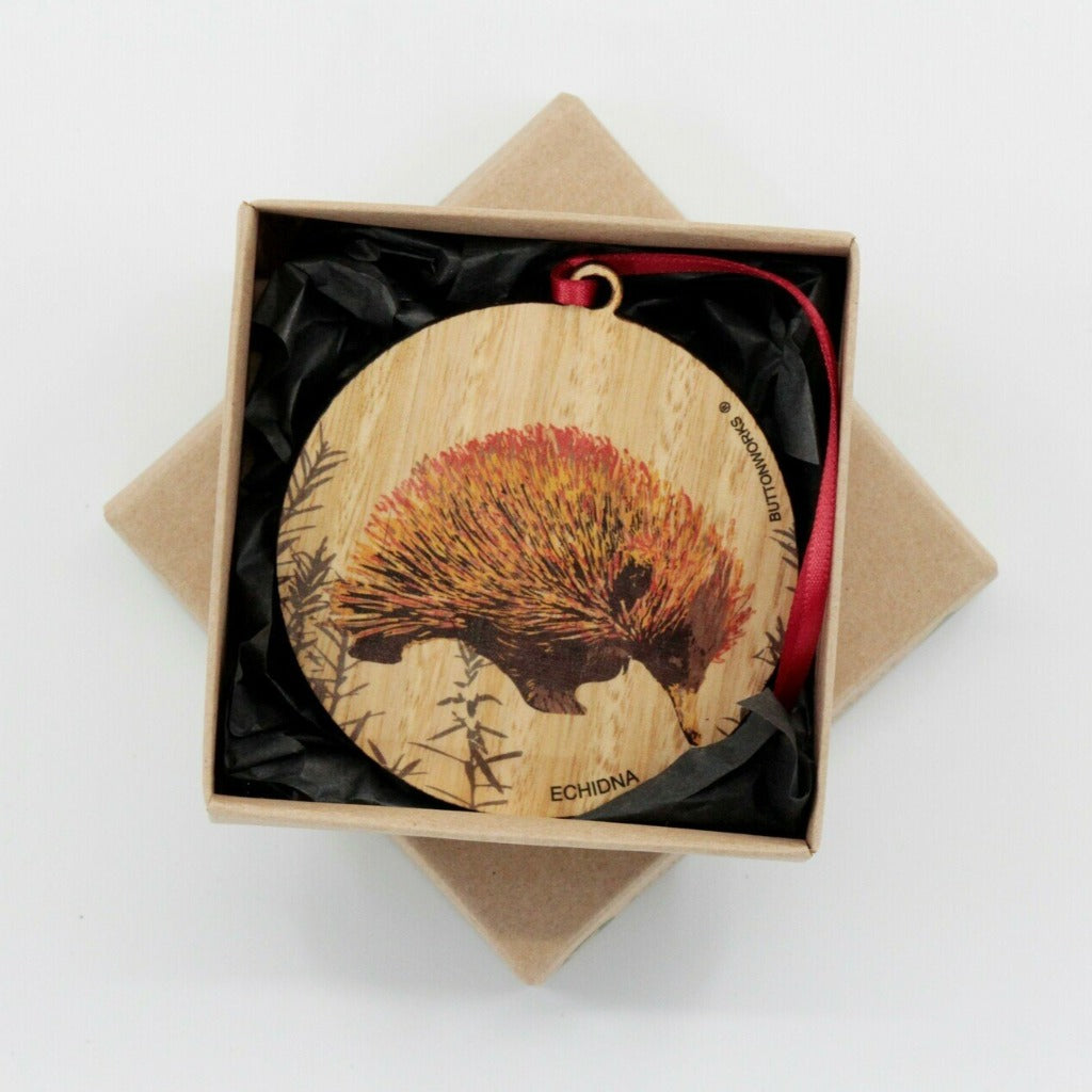 Buttonworks Christmas Decoration Echidna Boxed