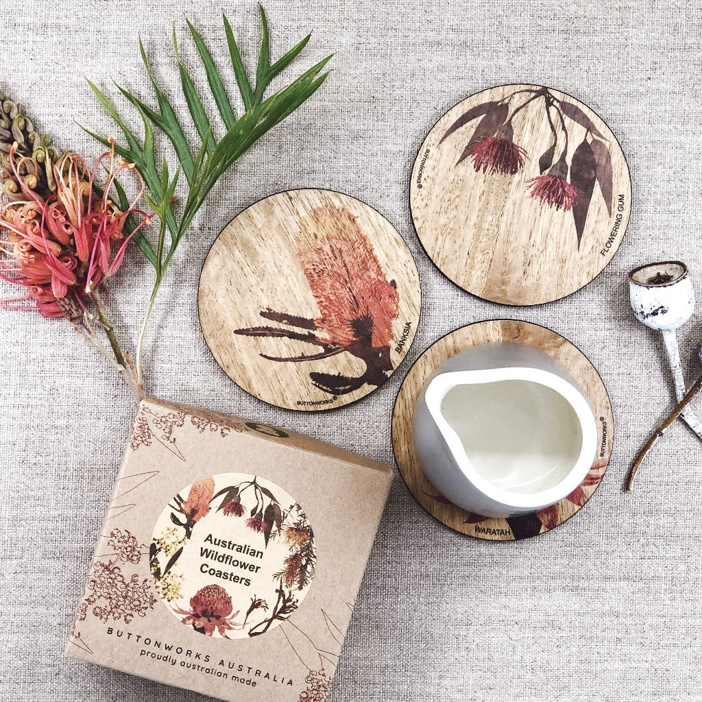 Buttonworks Coasters Set of 6 Local Pantry Co