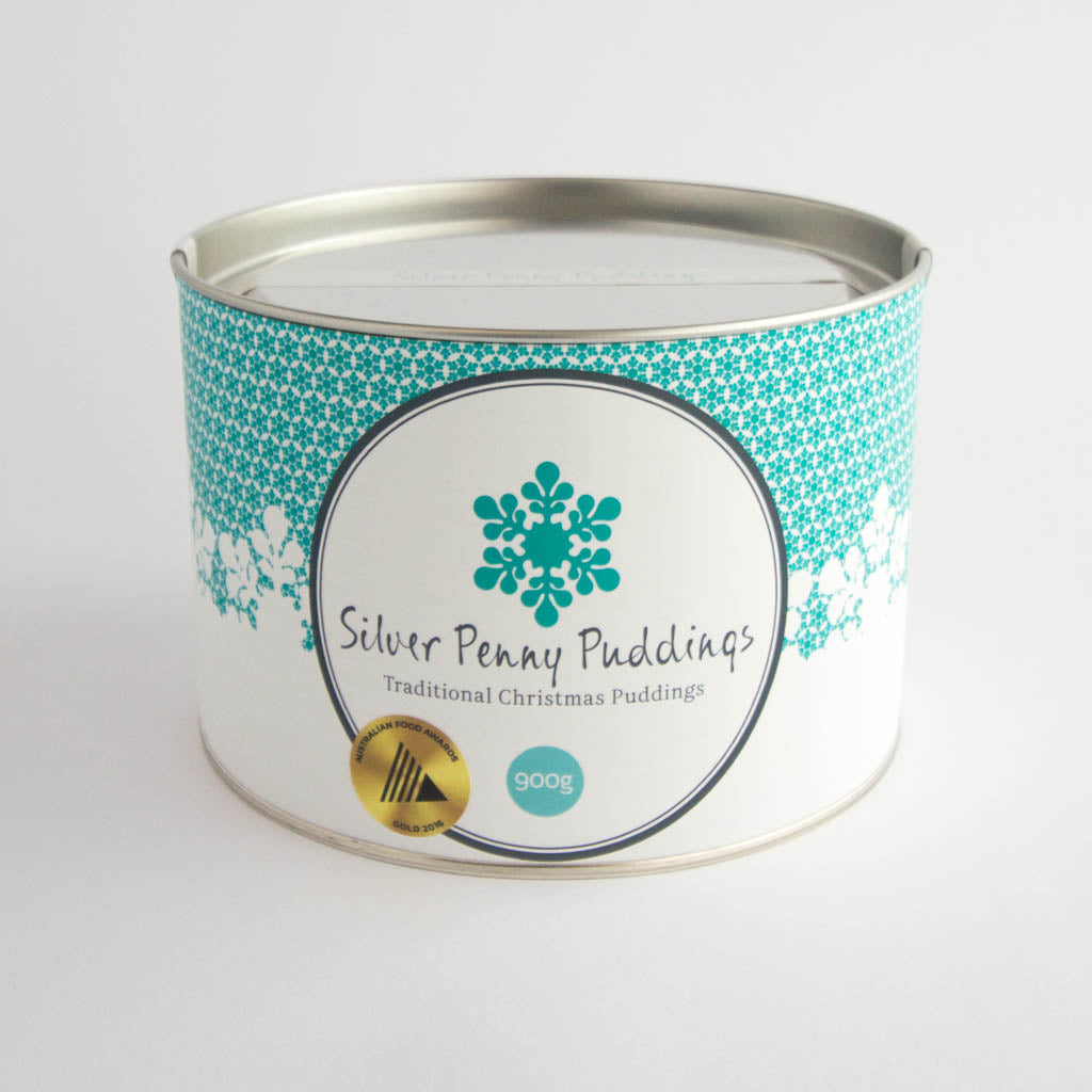 Silver Penny Pudding - Traditional Christmas Pudding 900gm